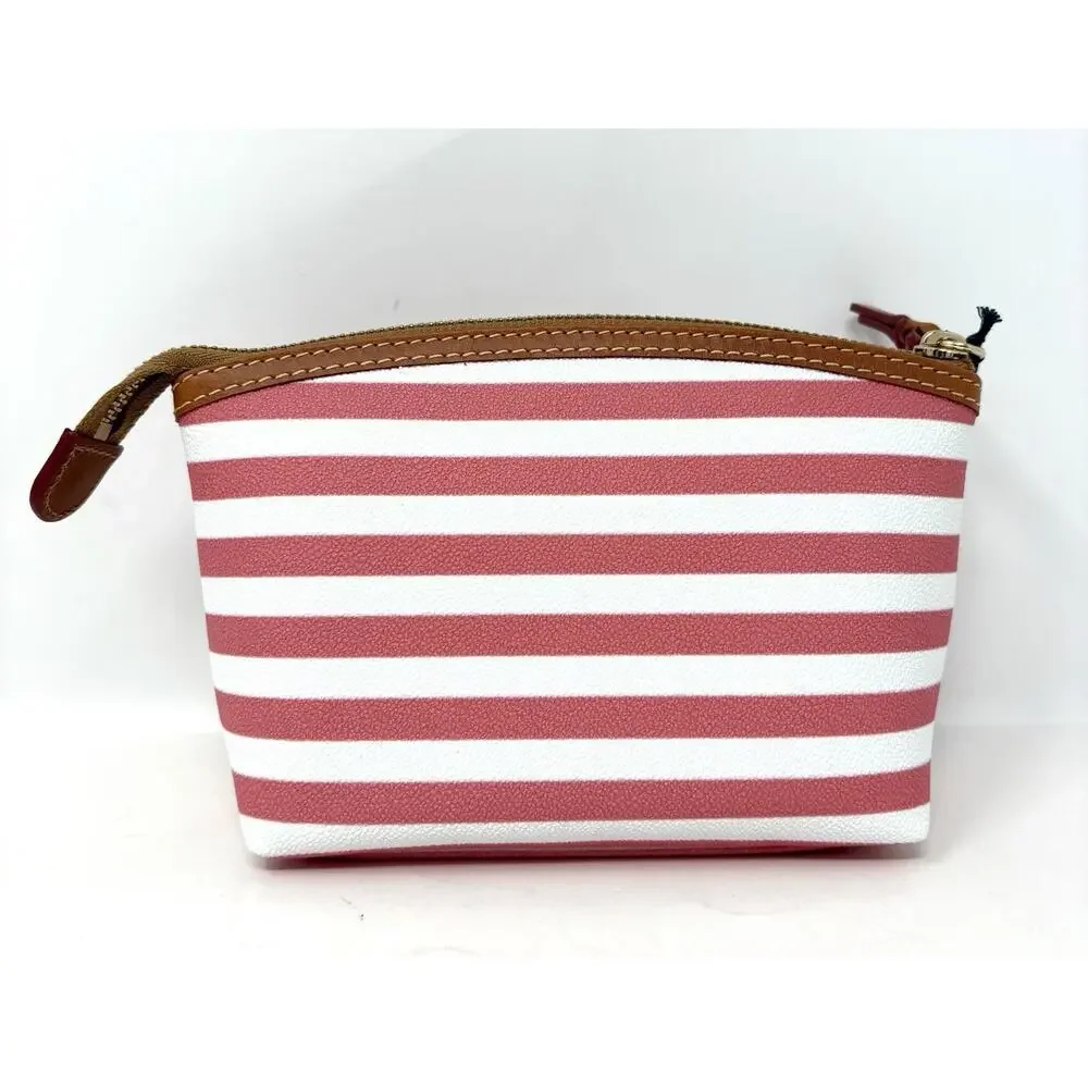 Dooney & Bourke Sullivan Cosmetic Makeup Case Pouch Bag Clutch Pink Watermelon - Picture 11 of 16